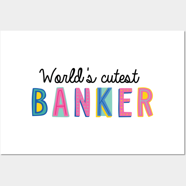 Banker Gifts | World's cutest Banker Wall Art by BetterManufaktur